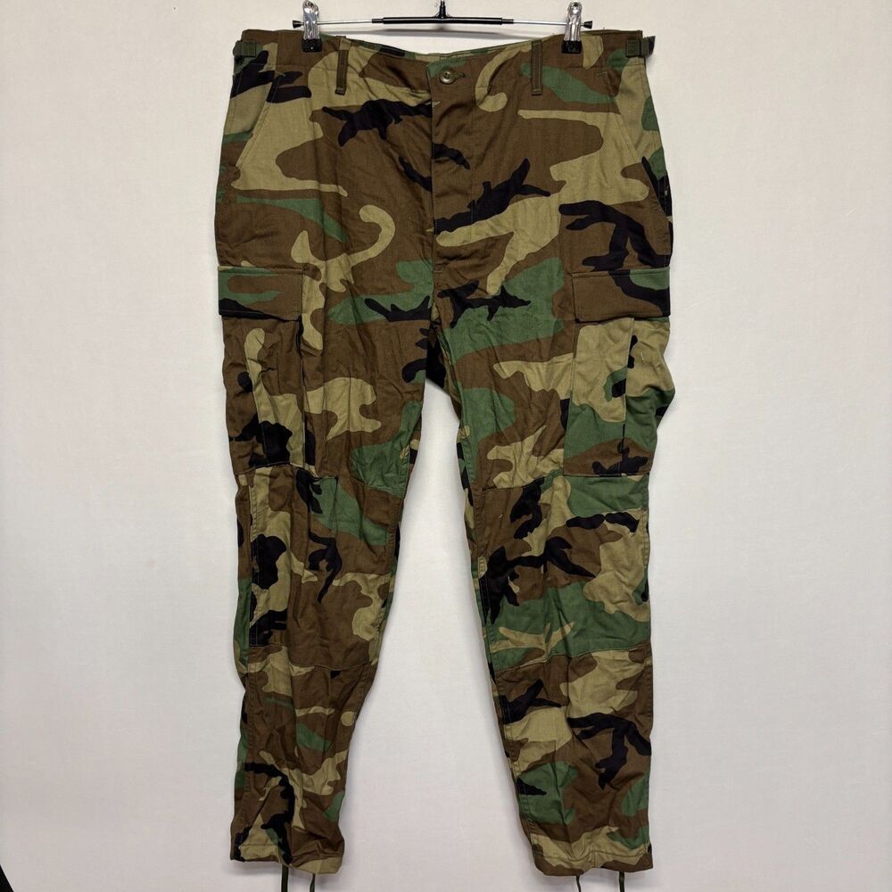USGI M81 Woodland Camo BDU Cargo Pants NYCO Twill Trousers 2004 Large D130 -19